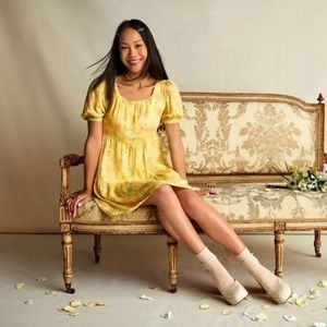 Disney Parks Cinderella Floral Roses Mini Dress